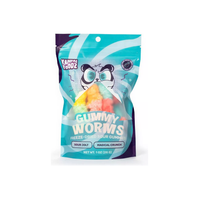 Product image of Kanpai Foodz Freeze Dried Candy - Gummy Worms - 1oz