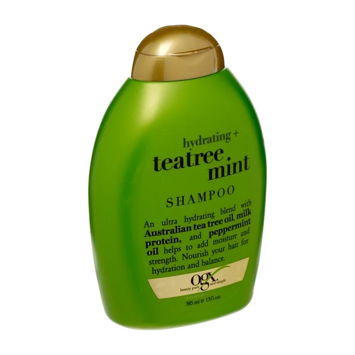 Product image of OGX Shampoo, Extra Strength, Refreshing Scalp + Teatree Mint 13OZ