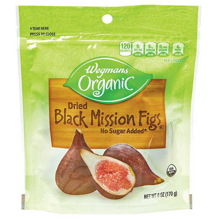 Product image of Wegmans Organic Dried Black Mission Figs 6oz