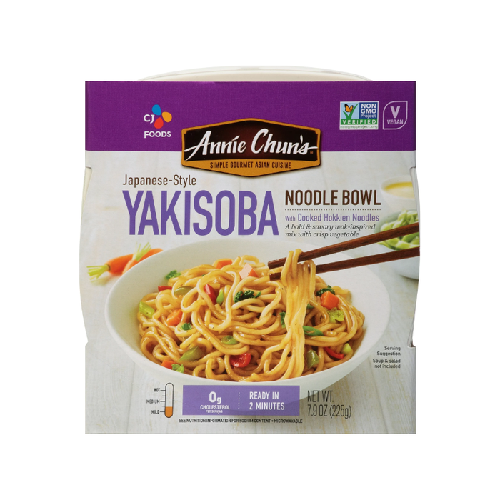 Product image of Annie Chun's Yakisoba Noodle Bowl Packaged Meal, Shelf Stable, 7.9 oz