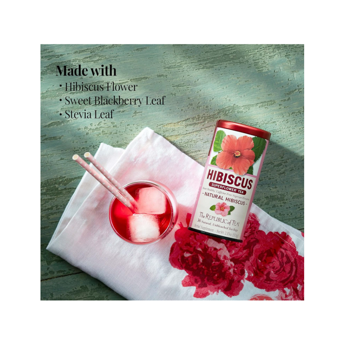 Product image of The Republic of Tea Superflower Tea, Natural Hibiscus, Bags