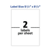 Product image of Avery Shipping Labels, 5.5 x 8.5, White, TrueBlock, Inkjet, 20 Labels (18126) 0.399 lb