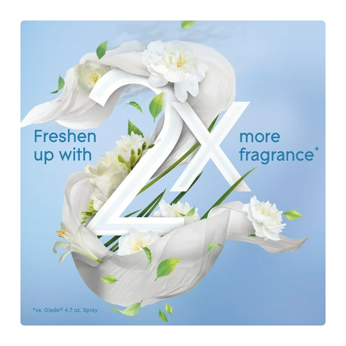 Product image of Glade Aerosol Spray, Air Freshener for Home, Clean Linen Scent, Fragrance Infused with Essential Oils, Invigorating and Refreshing, with 100% Natural Propellent, 8.3 oz, 2 Pack