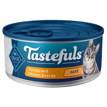 Product image of Blue Buffalo Tastefuls Pate Wet Cat Food, Variety Pack (5.5 oz., 32 ct.)