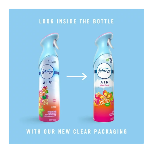 Product image of Febreze Odor-Fighting Air Freshener with Gain Island Fresh Scent, Pack of 2, 8.8 fl oz