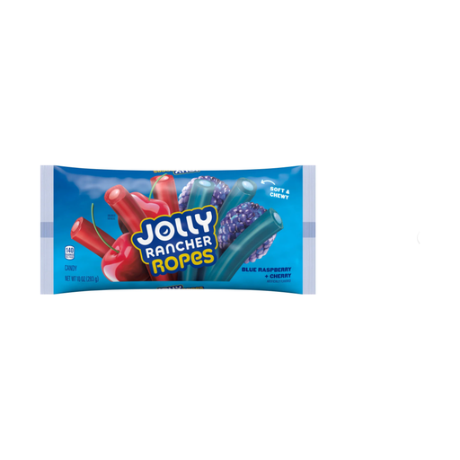 Product image of Jolly Rancher Ropes Blue Raspberry and Cherry Flavored Candy, Bag 10 oz
