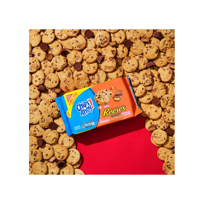 Product image of CHIPS AHOY! Cookies with Reese’s Peanut Butter Cups, Family Size, 14.25 oz