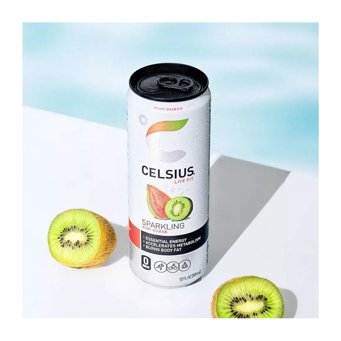 Product image of Celsius Live Fit Sparkling Kiwi Guava Dietary Supplement, 12 fl oz