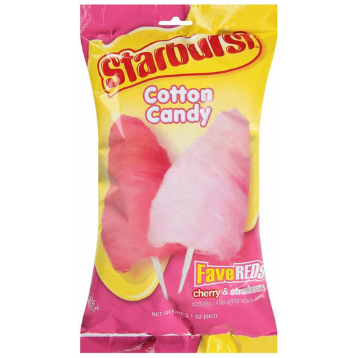 Product image of Starburst Fave Reds Cotton Candy, 3.1 Oz
