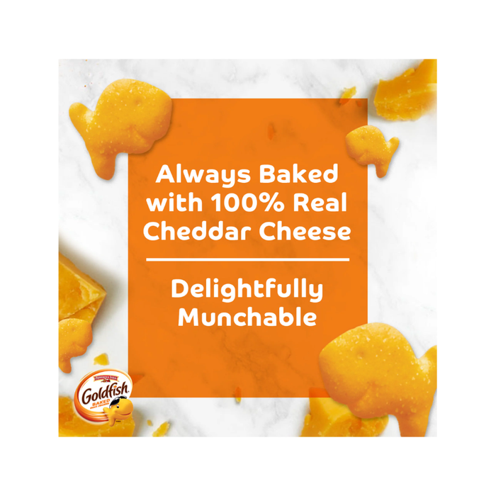 Product image of Goldfish Cheddar Cheese Crackers, Snack Packs, 1 oz, 12 CT Multi-Pack Tray