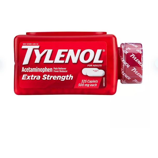 Product image of Tylenol Extra Strength Pain Relief Caplets, 500mg (325 ct.)