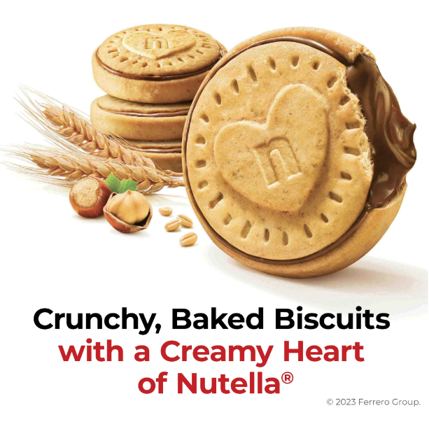 Product image of Nutella Biscuits, Hazelnut Spread with Cocoa, Sandwich Cookies, 20-Count Bag
