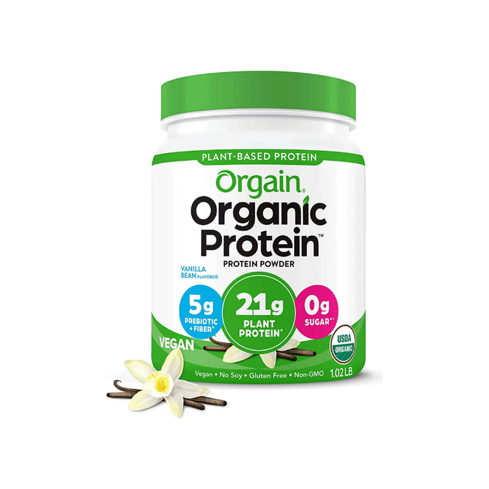 Product image of Orgain Organic Vegan 21g Protein Powder, Plant Based, Vanilla Bean 1.02lb