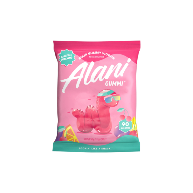 Product image of Alani Nu Cherry Slush Energy Drink & Sour Gummi Worms | Delicious, Low-Calorie Combo