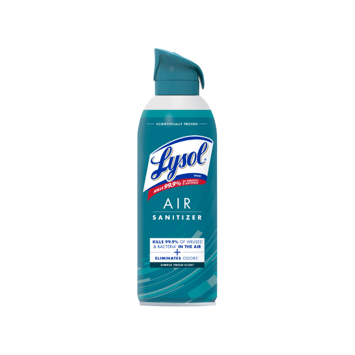 Product image of Lysol Air Sanitizer Spray, For Air Sanitization and Odor Elimination, Simple Fresh Scent, 10 Fl. Oz
