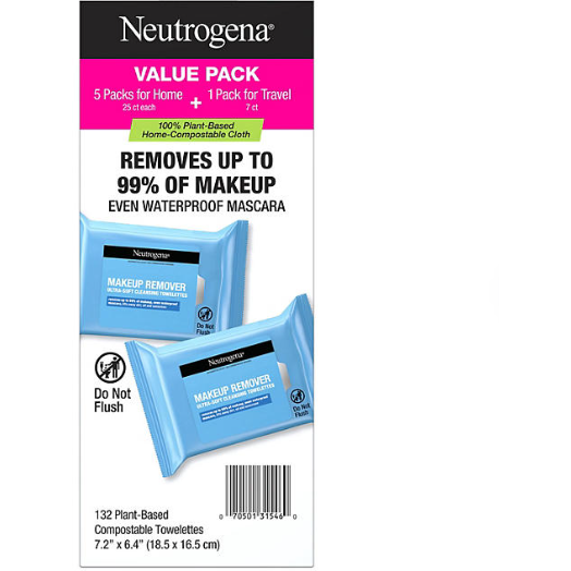 Product image of Neutrogena Makeup Remover Cleansing Towelettes and Face Wipes (132 ct.)