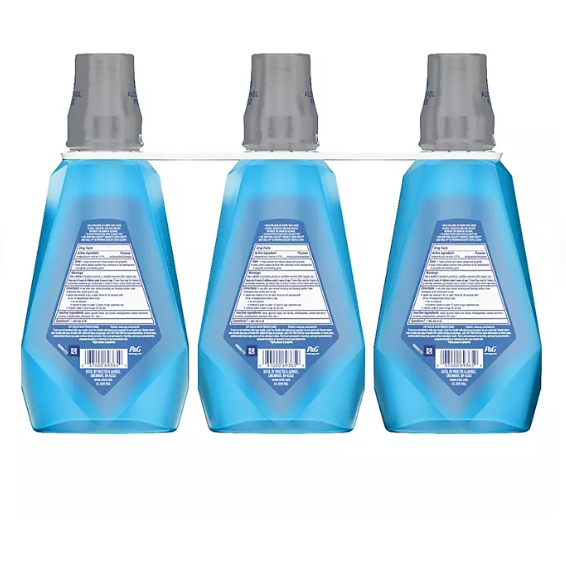 Product image of Crest Pro-Health Advantage Multi-Protection Mouthwash, Smooth Mint, 33.8 fl. oz., 3 pk.