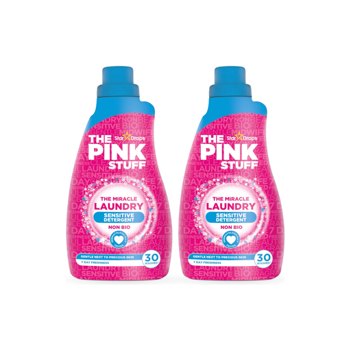 Product image of The Pink Stuff, Miracle Liquid Laundry Detergent for Sensitive Skin, 30 Loads, 2 Count