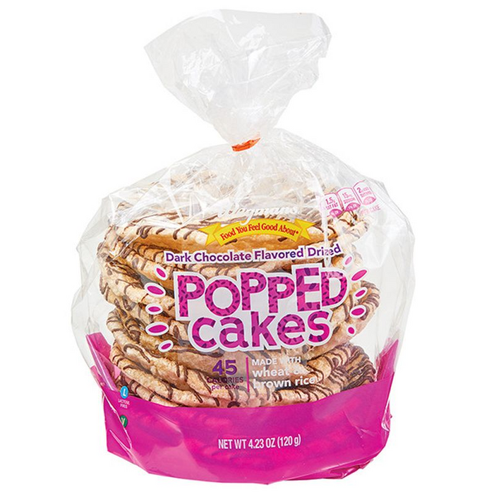 Product image of Wegmans Popped Cake, Dark Chocolate Flavored Drizzled