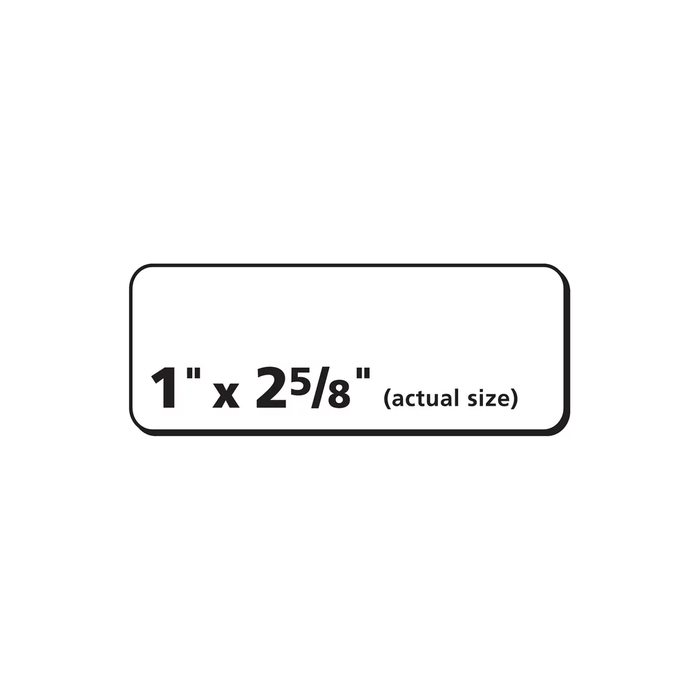 Product image of Avery Easy Peel Address Labels, Sure Feed Technology, White, 1" x 2-5/8", Laser, Inkjet, 300 Labels 0.352 lb