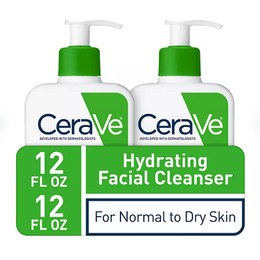 Product image of CeraVe Hydrating Facial Cleanser, Normal to Dry Skin, 12 fl. oz., 2 pk.