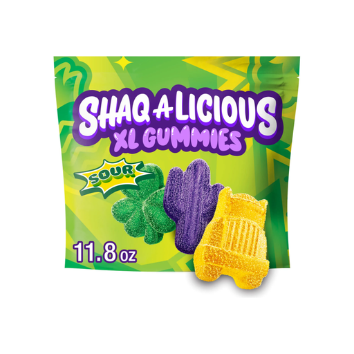 Product image of Shaq-A-Licious Xl Gummies Sour Chewy Candy, Bag 11.8 oz