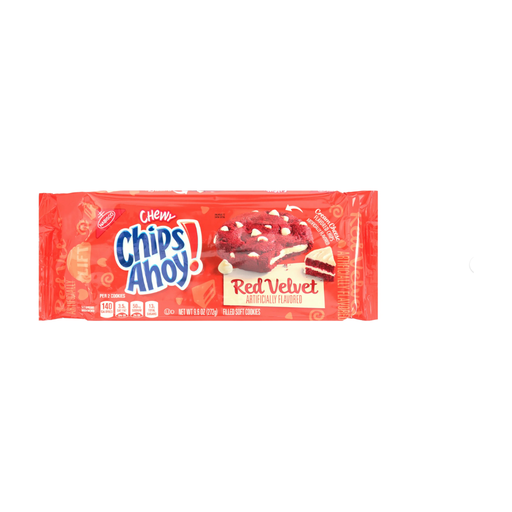 Product image of Chips Ahoy! Chewy Filled Soft Red Velvet Cookies, Baked, 9.6 oz,