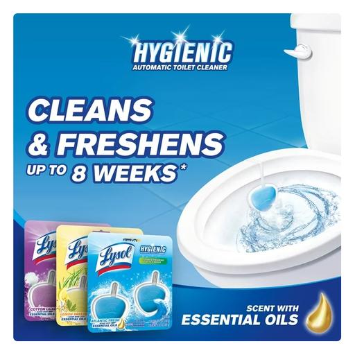 Product image of Lysol Hygienic Automatic Toilet Bowl Cleaner, Cotton Lilac, 2ct