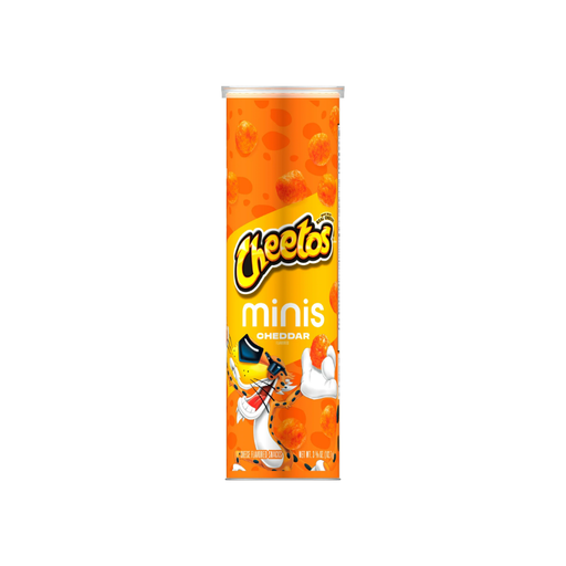 Product image of Cheetos Minis Cheddar Flavored Snack Chips Canister, 3.625 oz