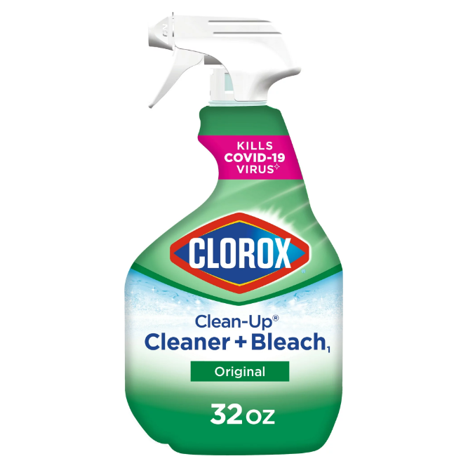 Product image of Clorox Clean-Up All Purpose Cleaner with Bleach, Original, 32 Ounce, and Clorox Disinfecting Bathroom Cleaner, Bleach Free, 30 Ounce