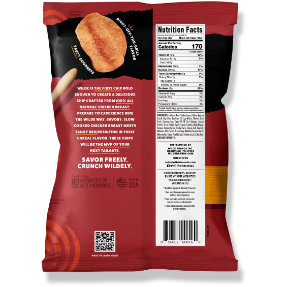 Product image of WILDE Protein Chips Barbeque 4.0oz