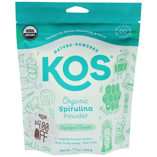 Product image of KOS Spirulina Powder, Organic 7.4oz