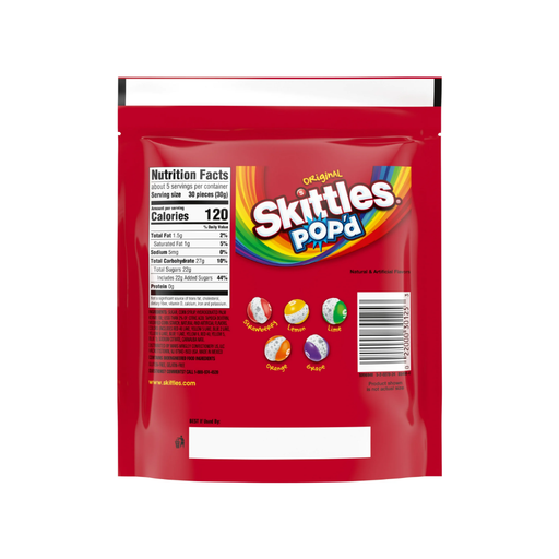 Product image of SKITTLES POP'd Originals Freeze Dried Candy - 5.5 Oz Bag