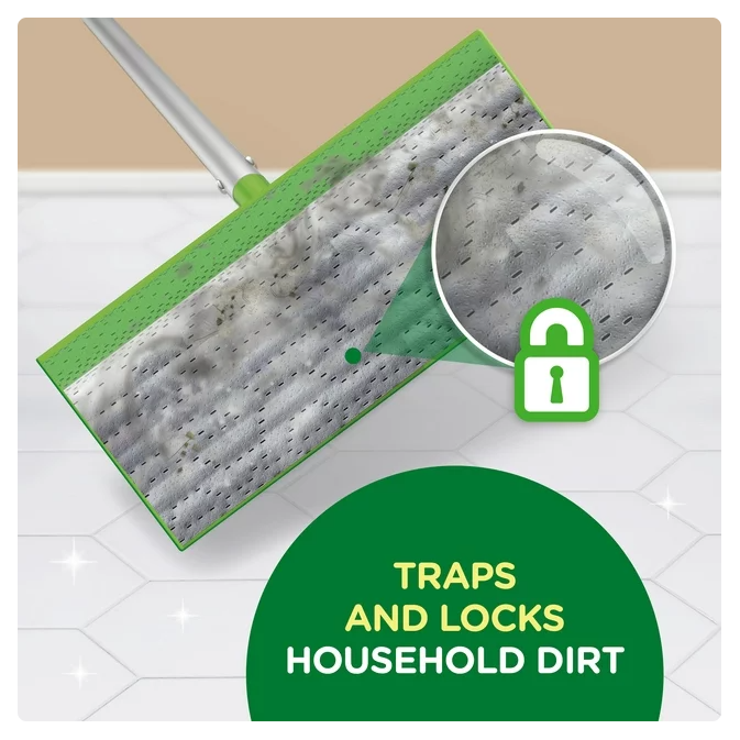 Product image of Swiffer Sweeper Wet Mopping Cloths, Multi-Surface Floor Cleaner, Fresh Scent, 24 Count