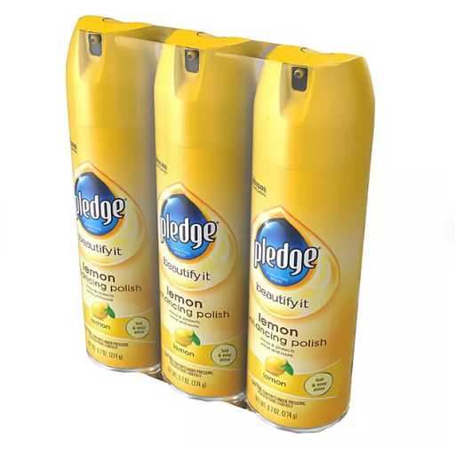 Product image of Pledge Furniture Enhancing Polish Spray, Lemon (9.7 oz., 3 pk.)