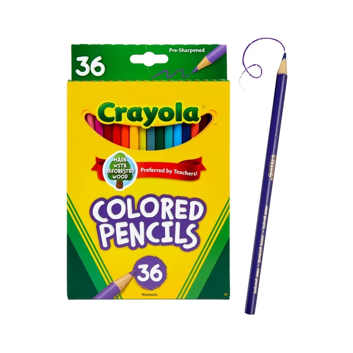 Product image of Crayola Colored Pencil Set, 36 Ct, Back to School Supplies, Teacher Supplies, Beginner Child