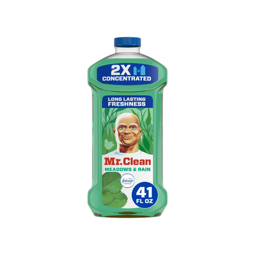 Product image of Mr. Clean 2X Concentrated Multi Surface, All Purpose Cleaner, Febreze Meadows & Rain Scent, 41 fl oz