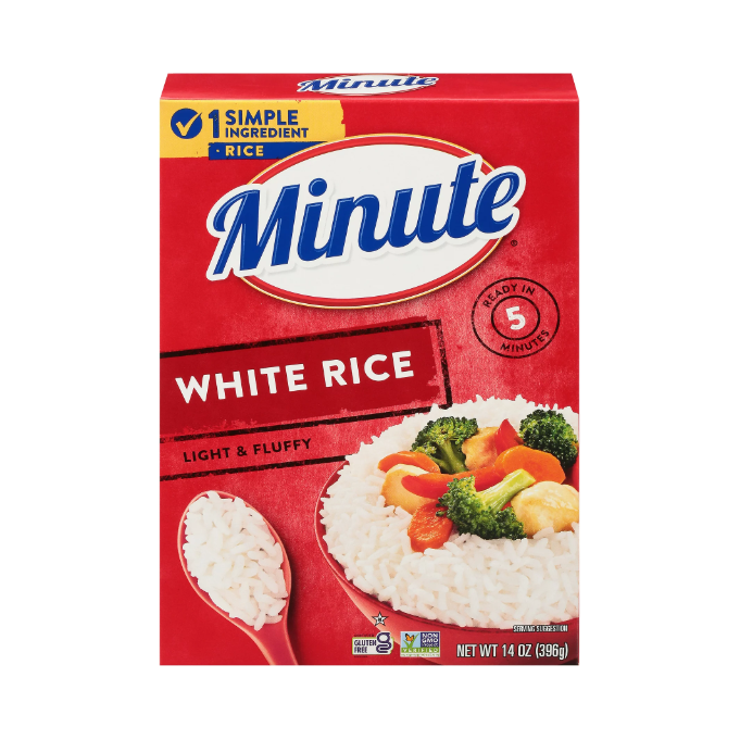 Product image of Minute Instant White Rice, Light and Fluffy, 14 oz