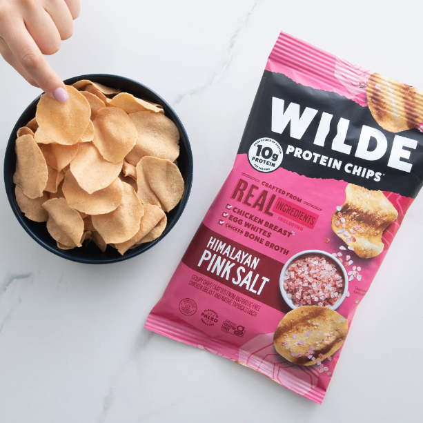Product image of WILDE Protein Chips Himalayan Pink Salt 4.0oz