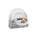 Product image of Kirkland Signature Elegant Plastic Plates, Variety Pack, White, 50-count