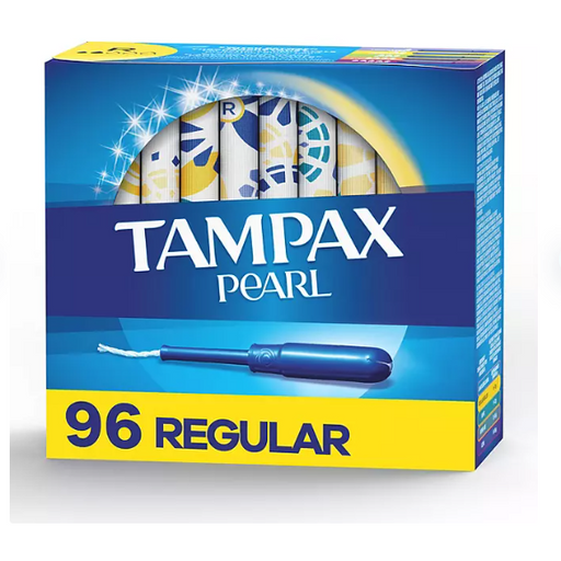 Product image of Tampax Pearl Regular Tampons, Unscented (96 ct.)