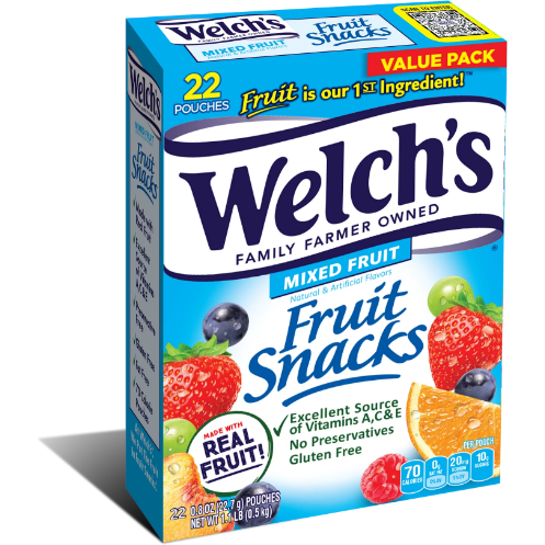 Product image of Welch's Mixed Fruit Fruit Snacks Value Pack, 0.8 oz, 22 Count