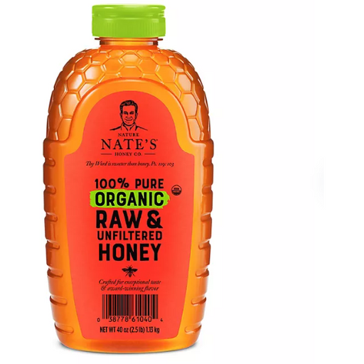 Product image of Nature Nate's 100% Organic Pure Raw and Unfiltered Honey (40 oz.)