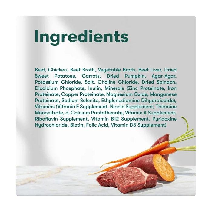 Product image of Jinx Chopped Beef Recipe Natural Wet Dog Food, Grain-Free, 13 oz.