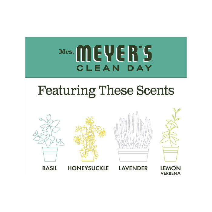 Product image of Mrs. Meyer's Clean Day Liquid Dish Soap, Basil Scent, 16 Fluid Ounce Bottle Pack of 3