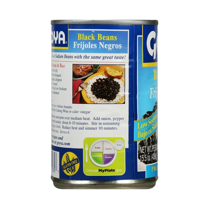 Product image of Goya Black Beans, Low Sodium, 15.5 Oz