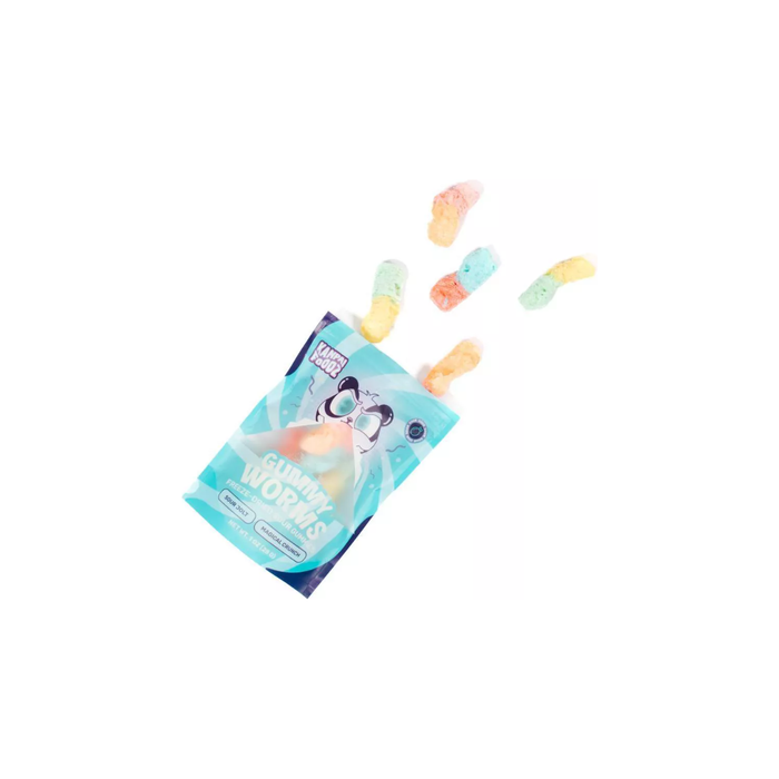 Product image of Kanpai Foodz Freeze Dried Candy - Gummy Worms - 1oz