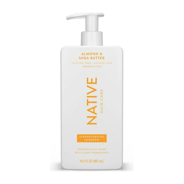Product image of Native Strengthening Shampoo, Almond & Shea Butter, Sulfate & Paraben Free, 16.5 oz