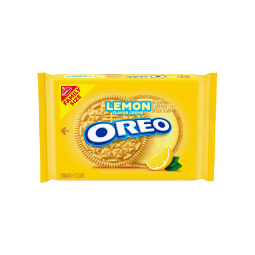 Product image of OREO Lemon Creme Sandwich Cookies, Family Size, 18.71 oz