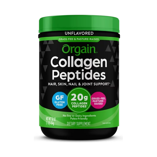 Product image of Orgain Hydrolyzed Grass Fed Collagen Peptides Powder, Unflavored, 20g Collagen, 1lb
